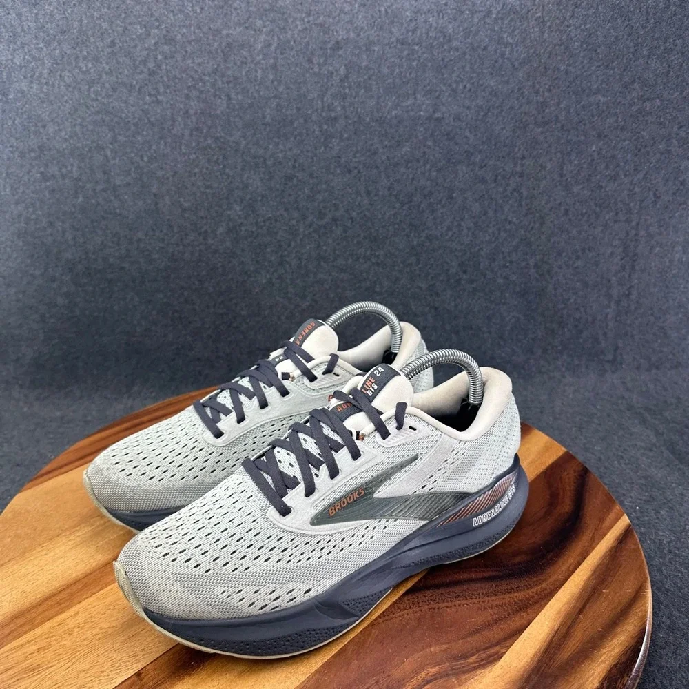 Brooks Adrenaline GTS 24 Women's Size 9 Grey Running Shoes Sneakers 1204261B030